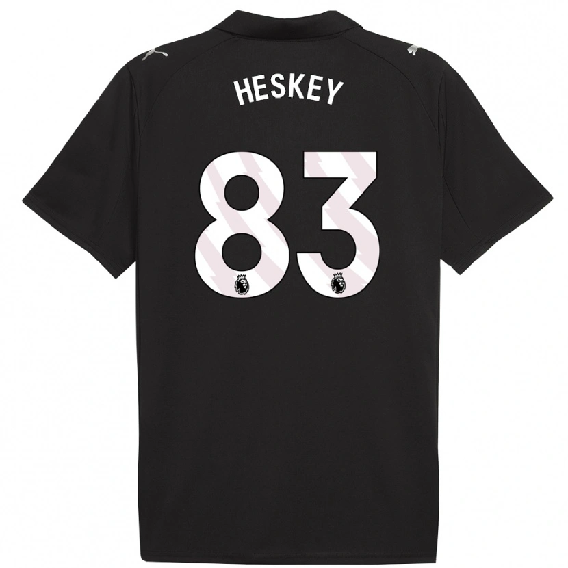 Danxen Kinderen Reigan Heskey #83 Zwart Wit Uitshirt Uittenue 2025/26 T-Shirt
