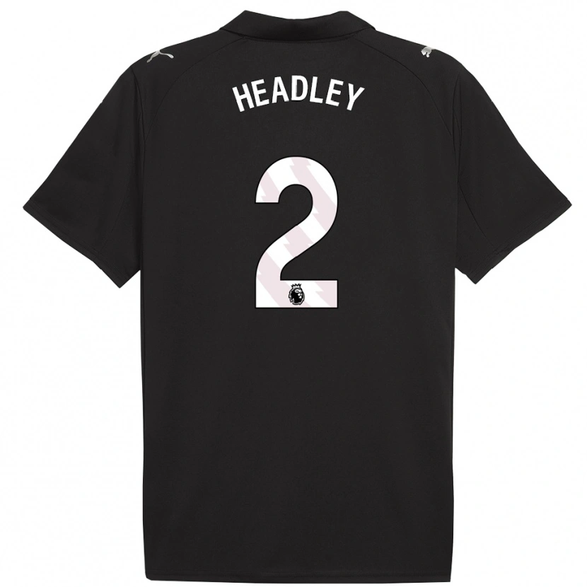 Danxen Kinderen Dante Headley #2 Zwart Wit Uitshirt Uittenue 2025/26 T-Shirt