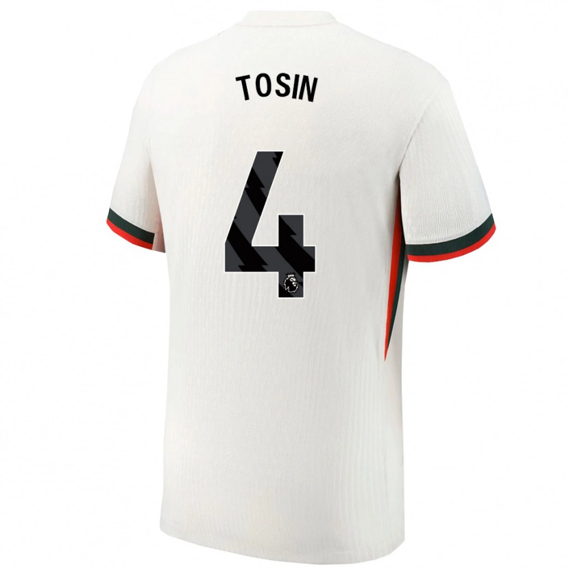Danxen Kinderen Tosin Adarabioyo #4 Wit Groen Uitshirt Uittenue 2025/26 T-Shirt