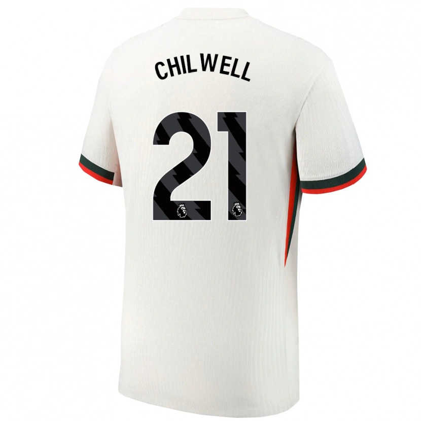 Danxen Kinderen Ben Chilwell #21 Wit Groen Uitshirt Uittenue 2025/26 T-Shirt