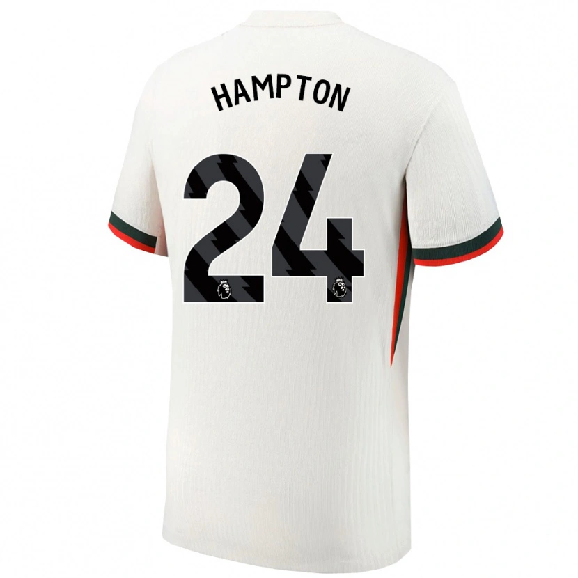 Danxen Kinderen Hannah Hampton #24 Wit Groen Uitshirt Uittenue 2025/26 T-Shirt