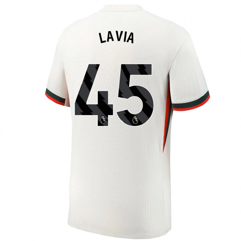 Danxen Kinderen Roméo Lavia #45 Wit Groen Uitshirt Uittenue 2025/26 T-Shirt