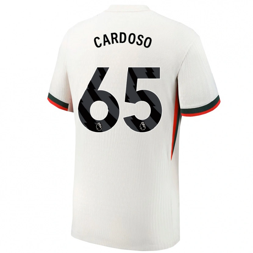 Danxen Kinderen Leo Cardoso #65 Wit Groen Uitshirt Uittenue 2025/26 T-Shirt