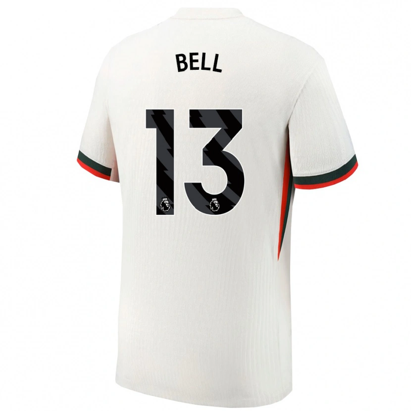 Danxen Kinderen Toby Bell #13 Wit Groen Uitshirt Uittenue 2025/26 T-Shirt