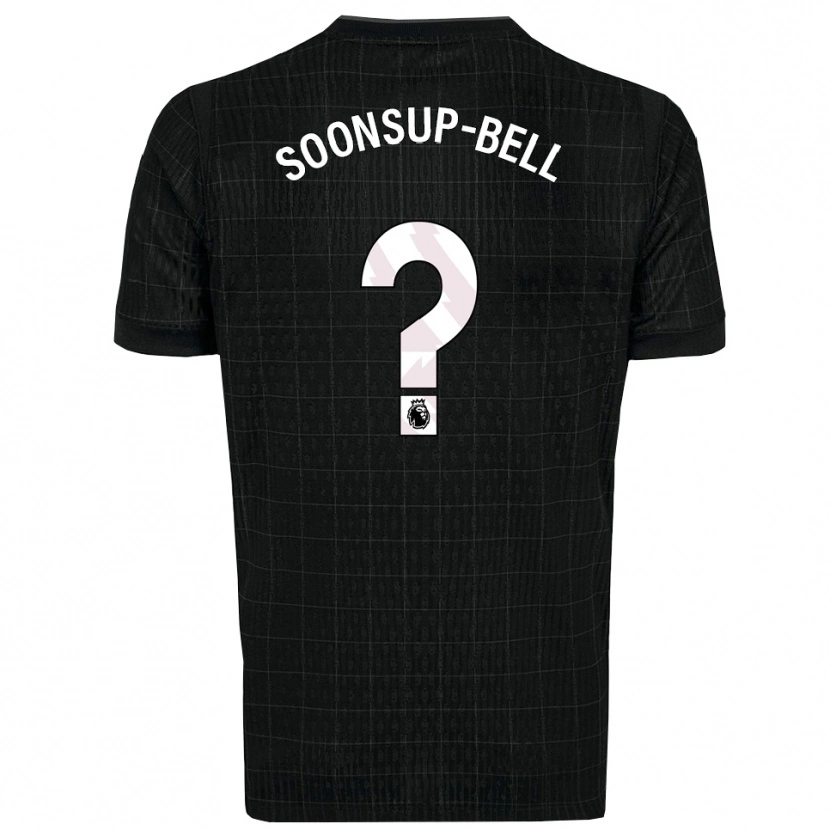 Danxen Kinderen Jude Soonsup-Bell #0 Zwart Grijs Uitshirt Uittenue 2025/26 T-Shirt
