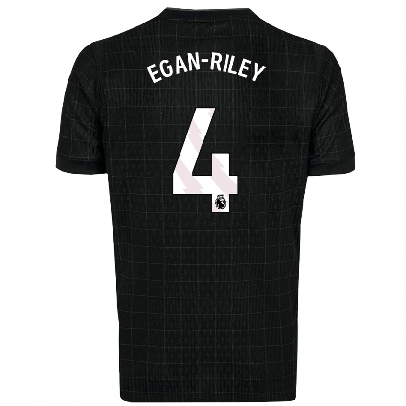 Danxen Kinderen Roman Egan-Riley #4 Zwart Grijs Uitshirt Uittenue 2025/26 T-Shirt