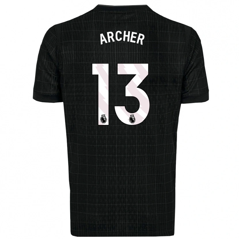 Danxen Kinderen Samual Archer #13 Zwart Grijs Uitshirt Uittenue 2025/26 T-Shirt