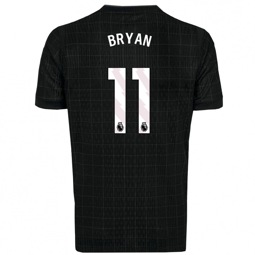 Danxen Kinderen Bryan Gil #11 Zwart Grijs Uitshirt Uittenue 2025/26 T-Shirt