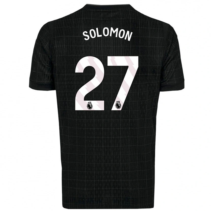 Danxen Kinderen Manor Solomon #27 Zwart Grijs Uitshirt Uittenue 2025/26 T-Shirt