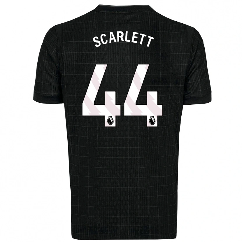 Danxen Kinderen Dane Scarlett #44 Zwart Grijs Uitshirt Uittenue 2025/26 T-Shirt