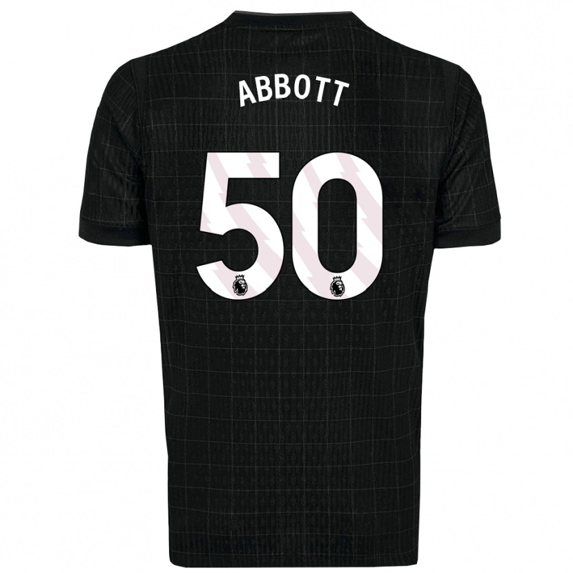 Danxen Kinderen George Abbott #50 Zwart Grijs Uitshirt Uittenue 2025/26 T-Shirt