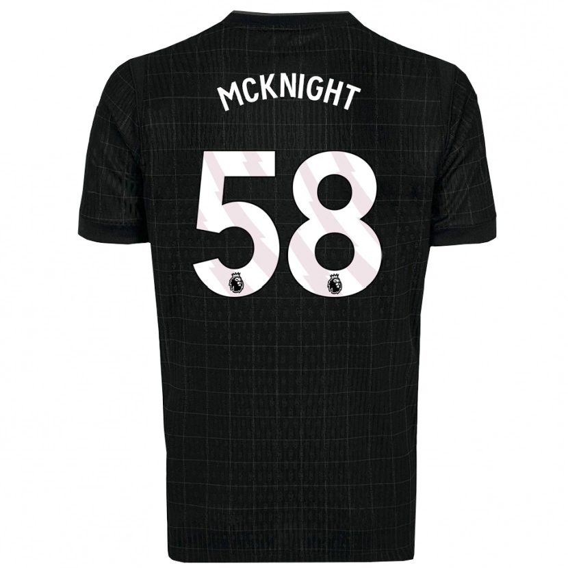 Danxen Kinderen Maxwell Mcknight #58 Zwart Grijs Uitshirt Uittenue 2025/26 T-Shirt