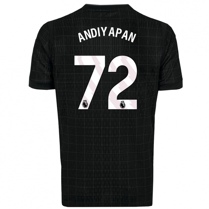 Danxen Kinderen William Andiyapan #72 Zwart Grijs Uitshirt Uittenue 2025/26 T-Shirt