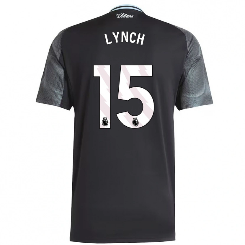 Danxen Kinderen Luka Lynch #15 Zwart Hemelsblauw Uitshirt Uittenue 2025/26 T-Shirt