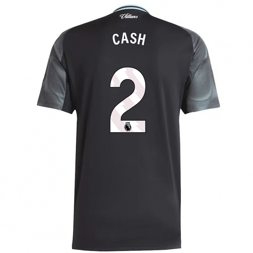 Danxen Kinderen Matty Cash #2 Zwart Hemelsblauw Uitshirt Uittenue 2025/26 T-Shirt