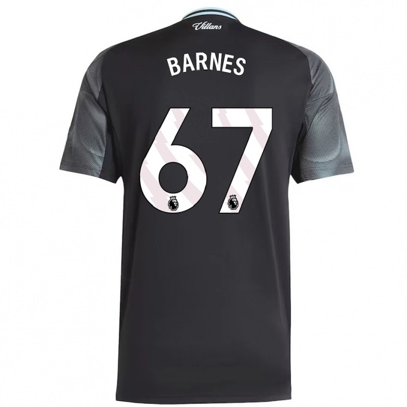 Danxen Kinderen Mikell Barnes #67 Zwart Hemelsblauw Uitshirt Uittenue 2025/26 T-Shirt