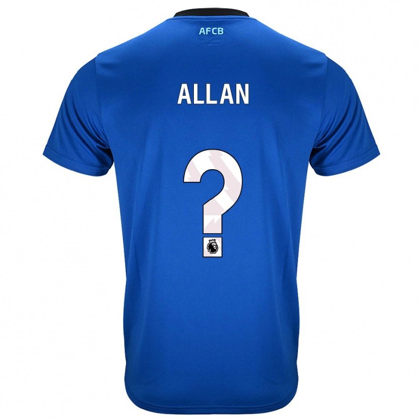 Danxen Kinderen Mack Allan #0 Blauw Zwart Uitshirt Uittenue 2025/26 T-Shirt