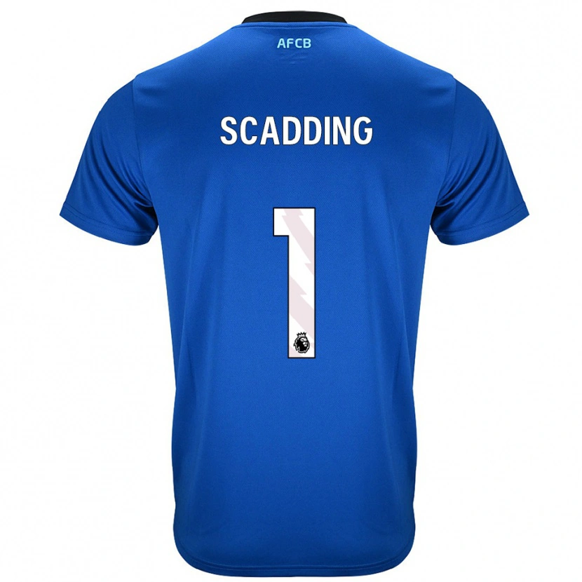 Danxen Kinderen Katie Scadding #1 Blauw Zwart Uitshirt Uittenue 2025/26 T-Shirt