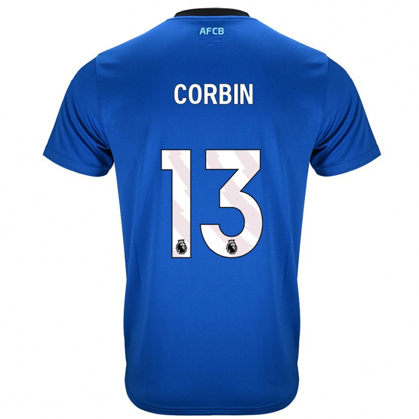 Danxen Kinderen Helen Corbin #13 Blauw Zwart Uitshirt Uittenue 2025/26 T-Shirt