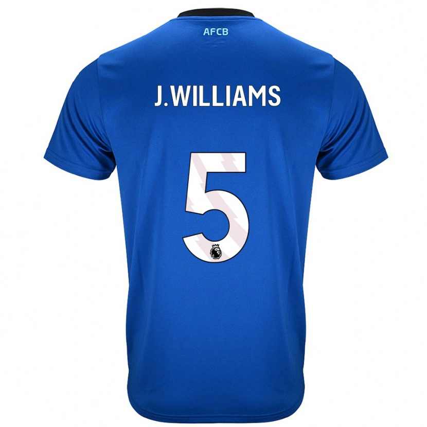 Danxen Kinderen Jay Williams #5 Blauw Zwart Uitshirt Uittenue 2025/26 T-Shirt