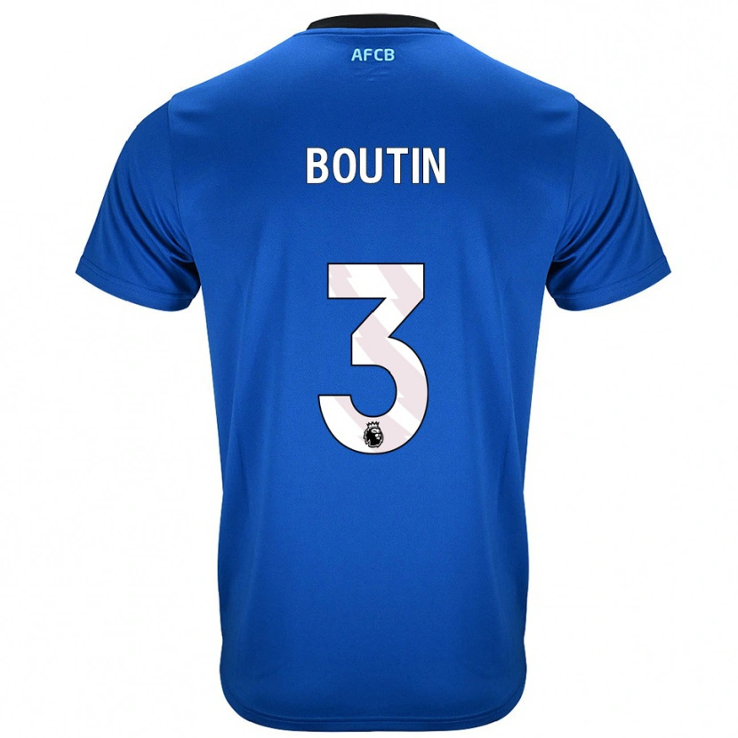 Danxen Kinderen Noa Boutin #3 Blauw Zwart Uitshirt Uittenue 2025/26 T-Shirt