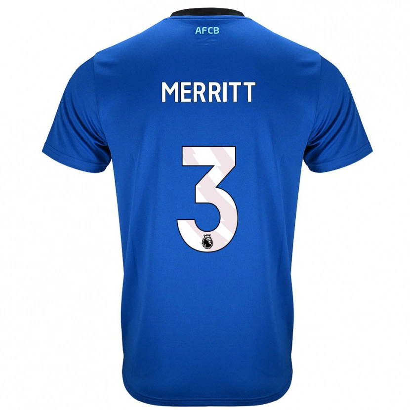 Danxen Kinderen Alfie Merritt #3 Blauw Zwart Uitshirt Uittenue 2025/26 T-Shirt