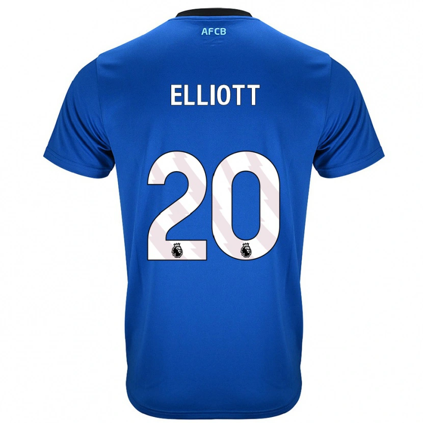 Danxen Kinderen Kaitlyn Elliott #20 Blauw Zwart Uitshirt Uittenue 2025/26 T-Shirt