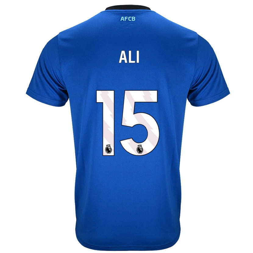 Danxen Kinderen Ameer Ali #15 Blauw Zwart Uitshirt Uittenue 2025/26 T-Shirt