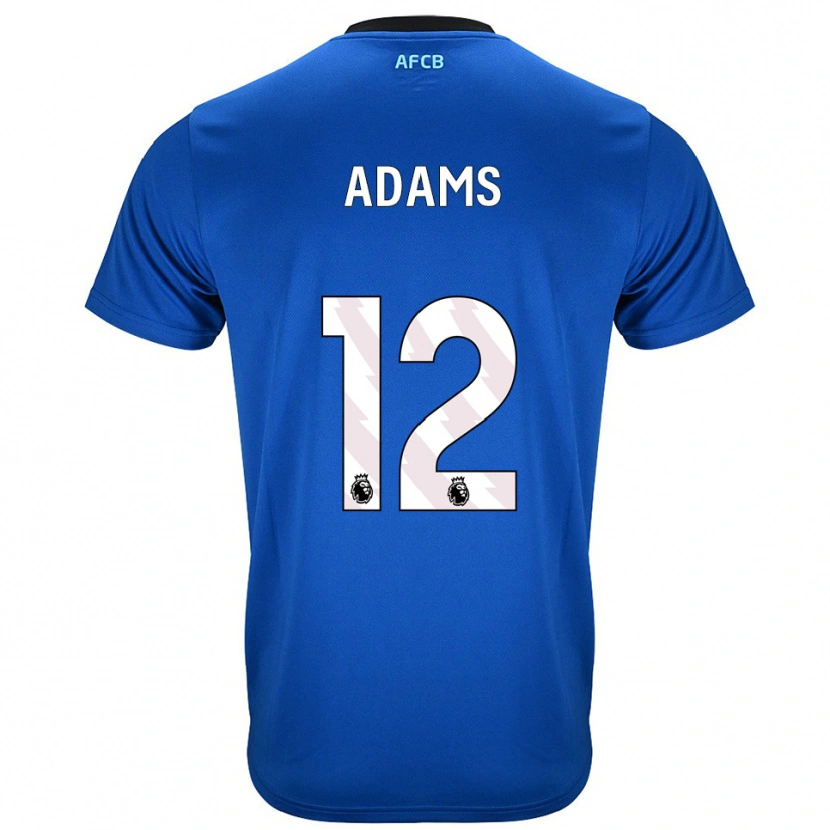 Danxen Kinderen Tyler Adams #12 Blauw Zwart Uitshirt Uittenue 2025/26 T-Shirt
