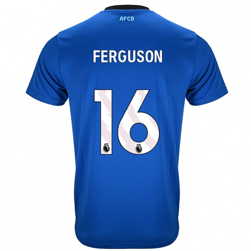 Danxen Kinderen Josh Ferguson #16 Blauw Zwart Uitshirt Uittenue 2025/26 T-Shirt