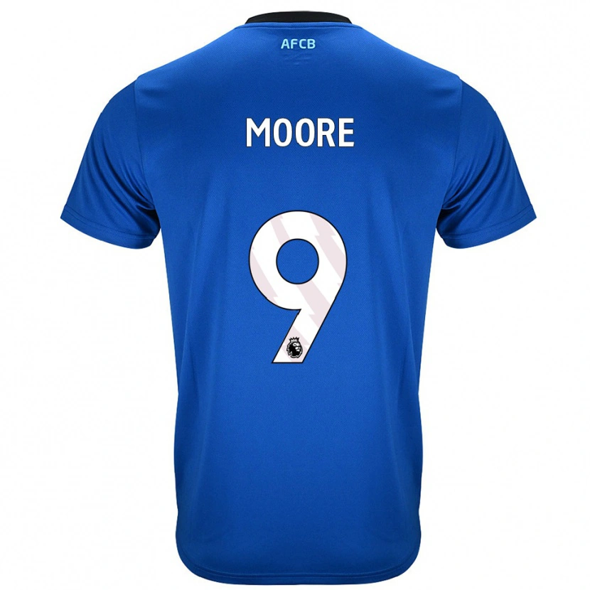 Danxen Kinderen Kobel Moore #9 Blauw Zwart Uitshirt Uittenue 2025/26 T-Shirt
