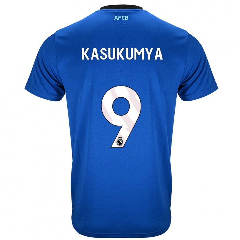 Danxen Kinderen Kashanga Kasukumya #9 Blauw Zwart Uitshirt Uittenue 2025/26 T-Shirt