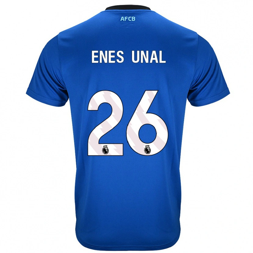 Danxen Kinderen Enes Ünal #26 Blauw Zwart Uitshirt Uittenue 2025/26 T-Shirt
