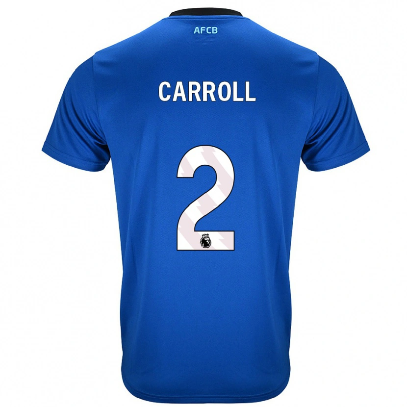 Danxen Kinderen Ryan Carroll #2 Blauw Zwart Uitshirt Uittenue 2025/26 T-Shirt