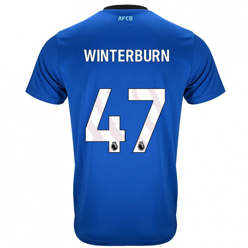 Danxen Kinderen Ben Winterburn #47 Blauw Zwart Uitshirt Uittenue 2025/26 T-Shirt