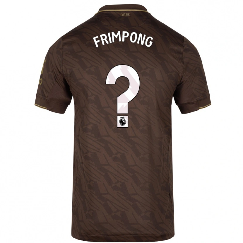 Danxen Kinderen Charles Frimpong #0 Bruin Goud Uitshirt Uittenue 2025/26 T-Shirt