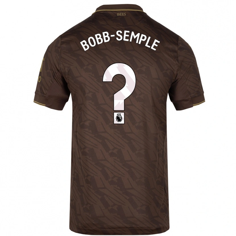 Danxen Kinderen Domeiro Bobb-Semple #0 Bruin Goud Uitshirt Uittenue 2025/26 T-Shirt