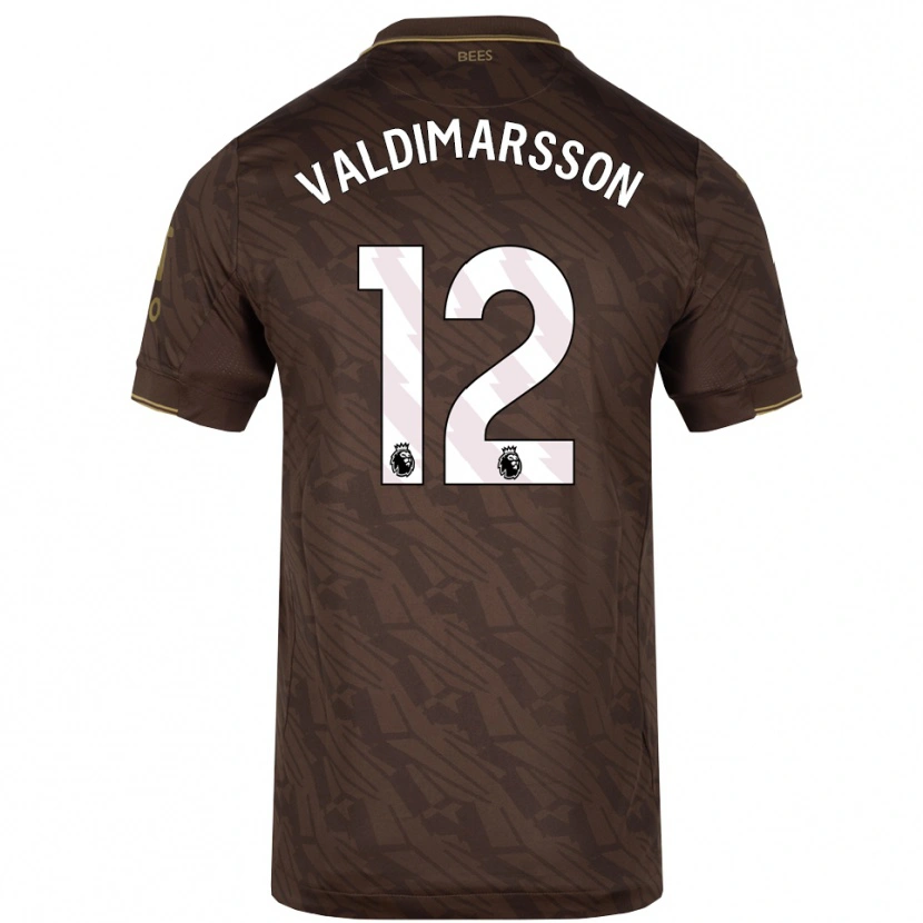 Danxen Kinderen Hákon Rafn Valdimarsson #12 Bruin Goud Uitshirt Uittenue 2025/26 T-Shirt