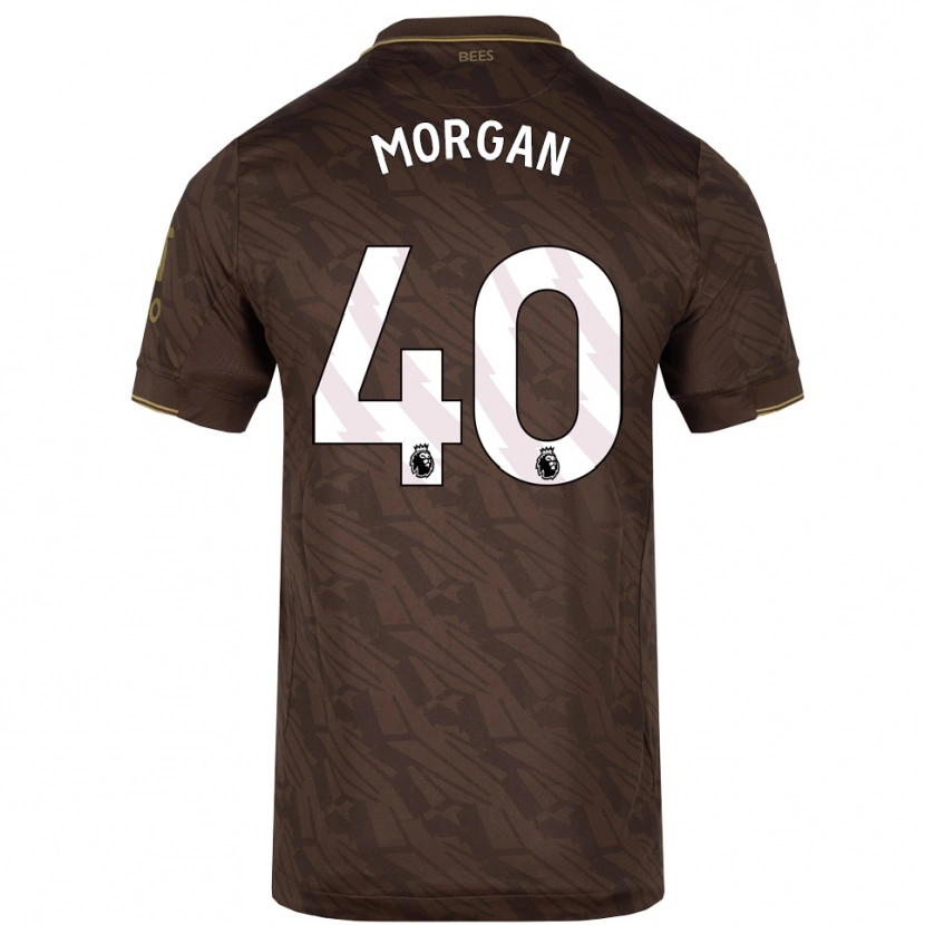 Danxen Kinderen Iwan Morgan #40 Bruin Goud Uitshirt Uittenue 2025/26 T-Shirt