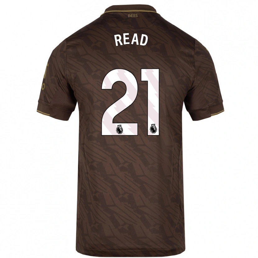 Danxen Kinderen Samantha Read #21 Bruin Goud Uitshirt Uittenue 2025/26 T-Shirt