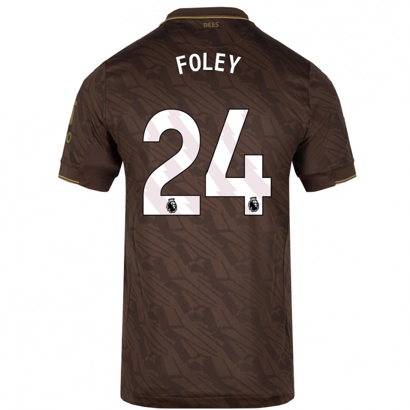 Danxen Kinderen Shania Foley #24 Bruin Goud Uitshirt Uittenue 2025/26 T-Shirt
