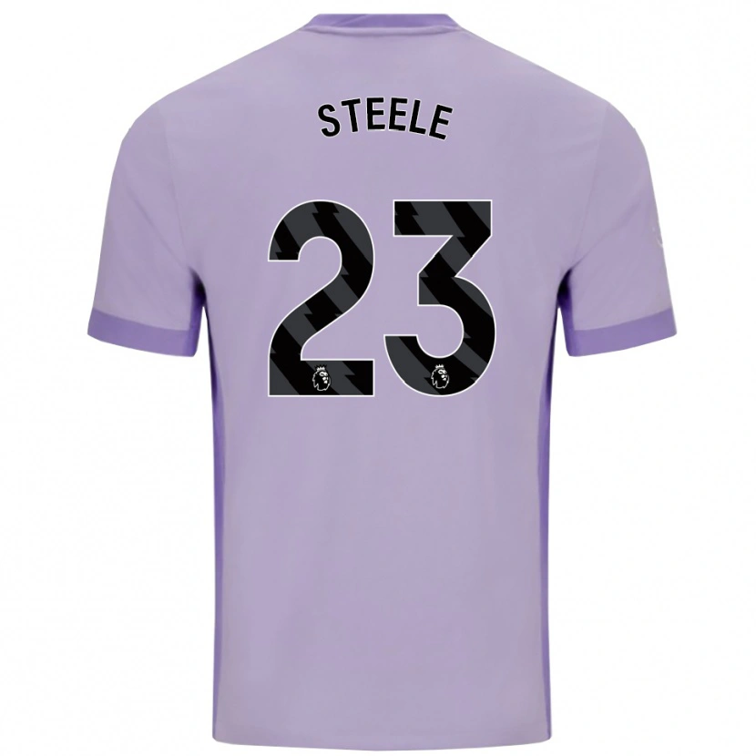 Danxen Kinderen Jason Steele #23 Taro Paars Wit Uitshirt Uittenue 2025/26 T-Shirt