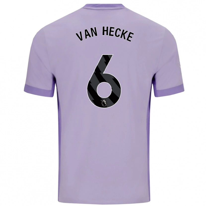 Danxen Kinderen Jan Paul Van Hecke #6 Taro Paars Wit Uitshirt Uittenue 2025/26 T-Shirt
