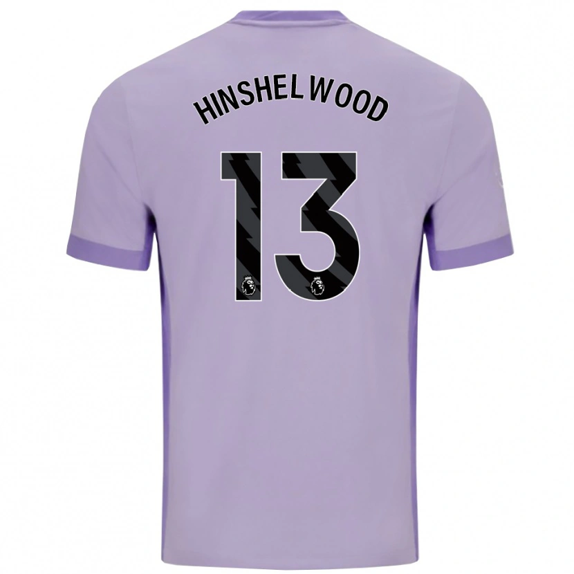 Danxen Kinderen Jack Hinshelwood #13 Taro Paars Wit Uitshirt Uittenue 2025/26 T-Shirt