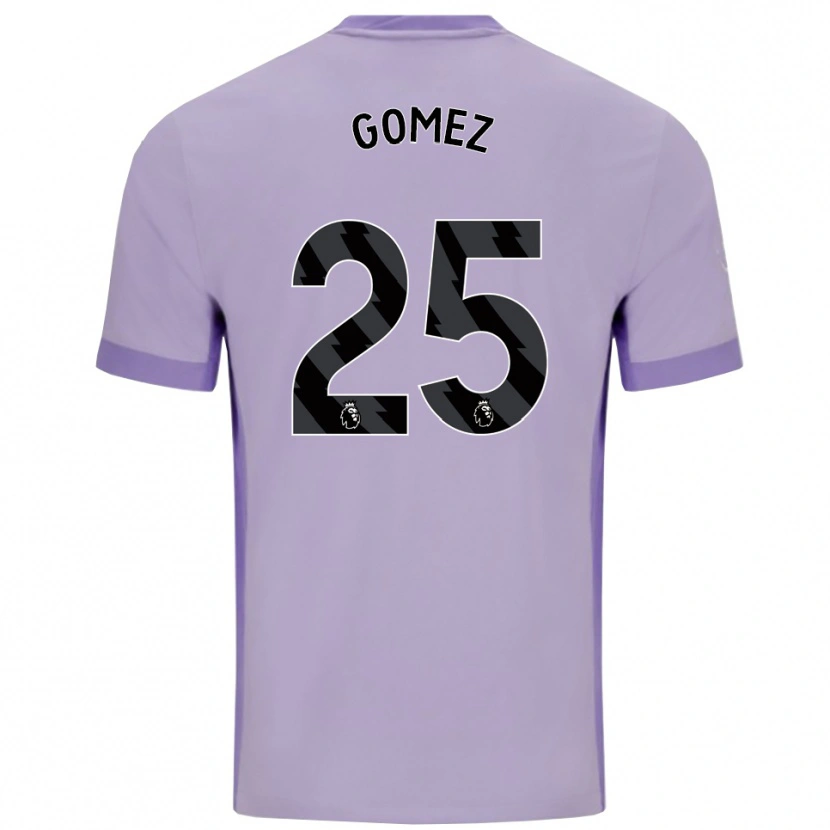 Danxen Kinderen Diego Gómez #25 Taro Paars Wit Uitshirt Uittenue 2025/26 T-Shirt