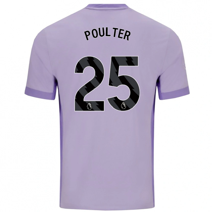 Danxen Kinderen Hannah Poulter #25 Taro Paars Wit Uitshirt Uittenue 2025/26 T-Shirt