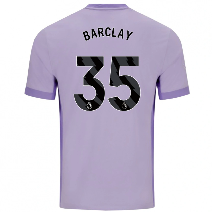 Danxen Kinderen Ben Barclay #35 Taro Paars Wit Uitshirt Uittenue 2025/26 T-Shirt