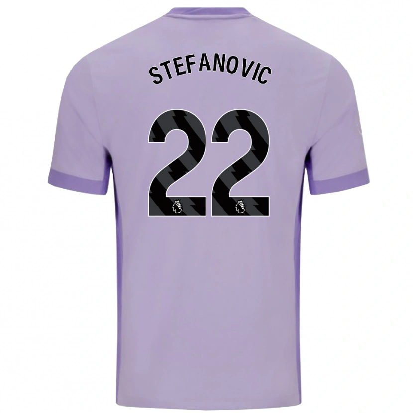 Danxen Kinderen Dejana Stefanović #22 Taro Paars Wit Uitshirt Uittenue 2025/26 T-Shirt