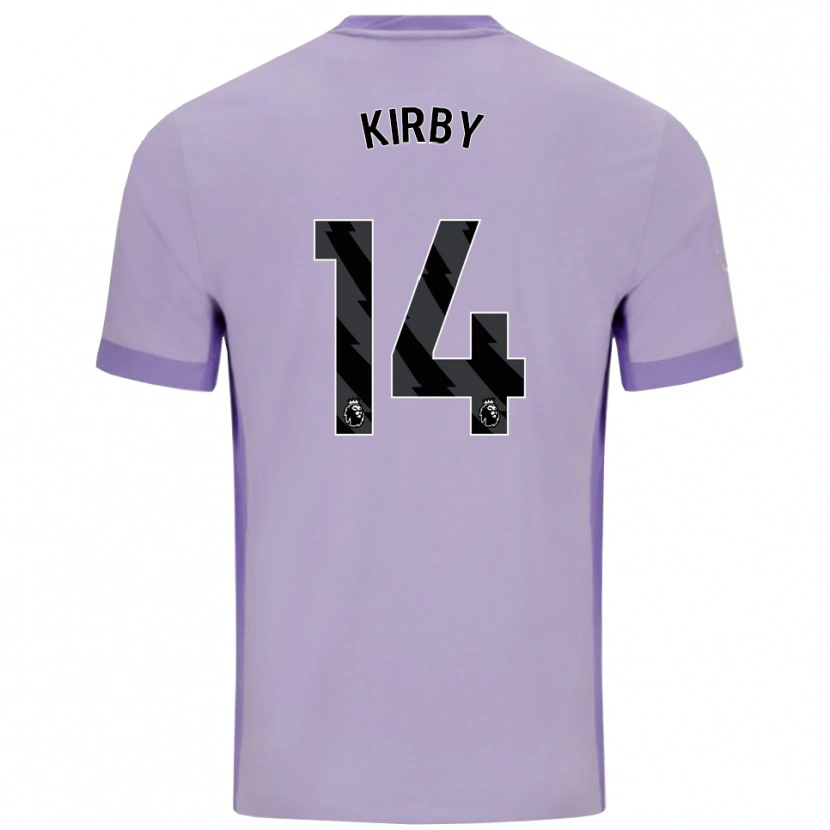 Danxen Kinderen Fran Kirby #14 Taro Paars Wit Uitshirt Uittenue 2025/26 T-Shirt
