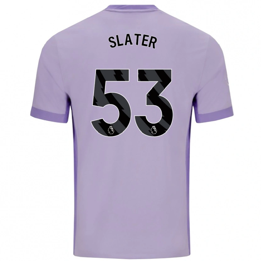 Danxen Kinderen Jacob Slater #53 Taro Paars Wit Uitshirt Uittenue 2025/26 T-Shirt